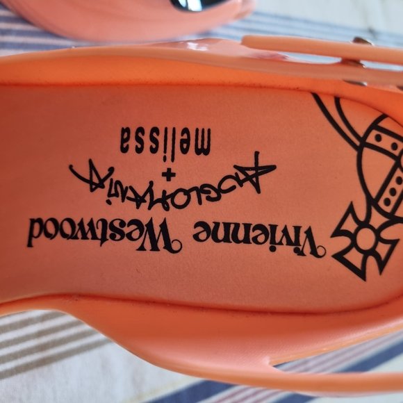 Vivienne Westwood x Melissa peep toe heart pumps - Picture 5 of 6